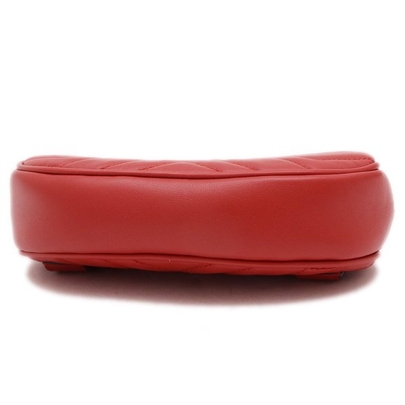 GUCCI Authentic Red Leather GG Marmont Fanny Pack - Picture 8 of 8